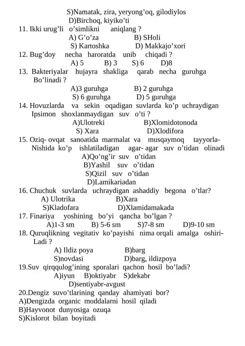 6-Sinf Botanika 2
