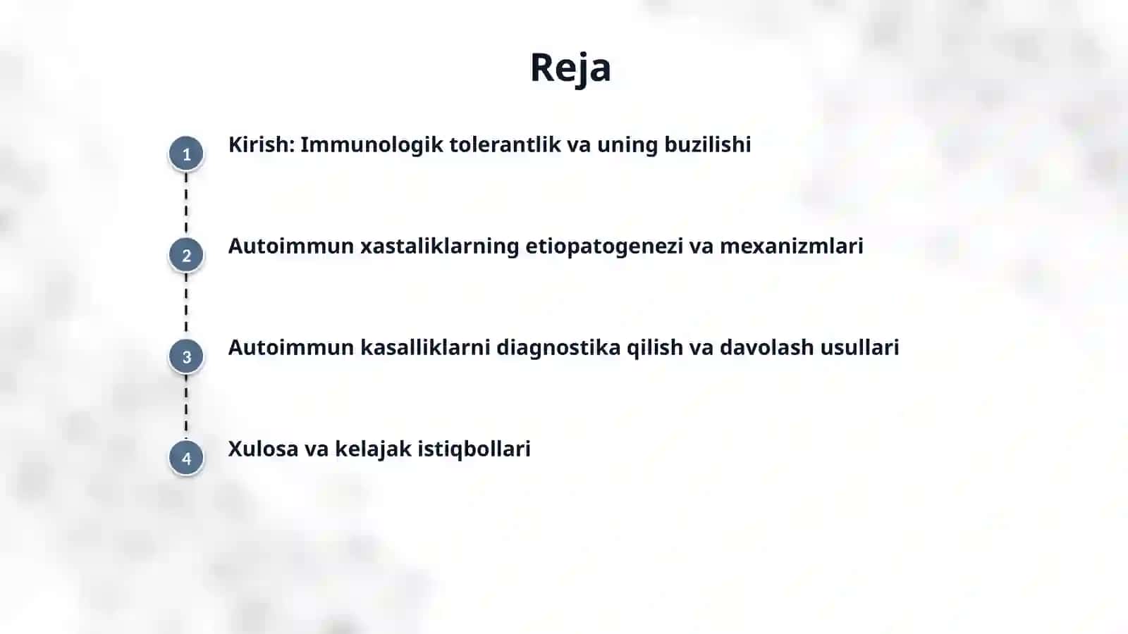 Immunologik tolerantlik nuqsonlari. Autoimmun xastaliklar. 2