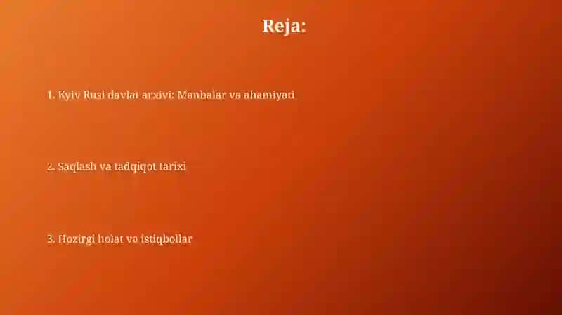 Kyiv Rusi davlat arxivi 2