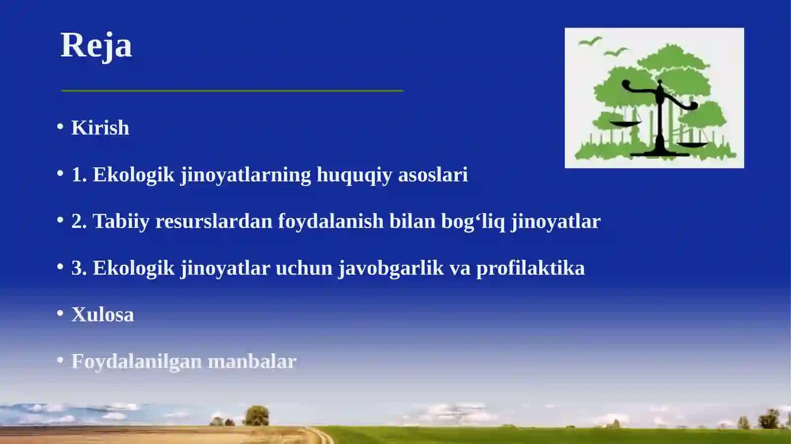 Atrof-muhitni muhofaza qilish va tabiatdan foydalanish sohasidagi jinoyatlar 2