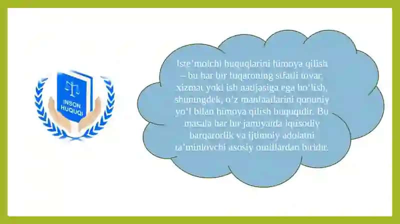 Iste’molchihuquqlarini himoya qilish to’g’risida qonun tahlili 2