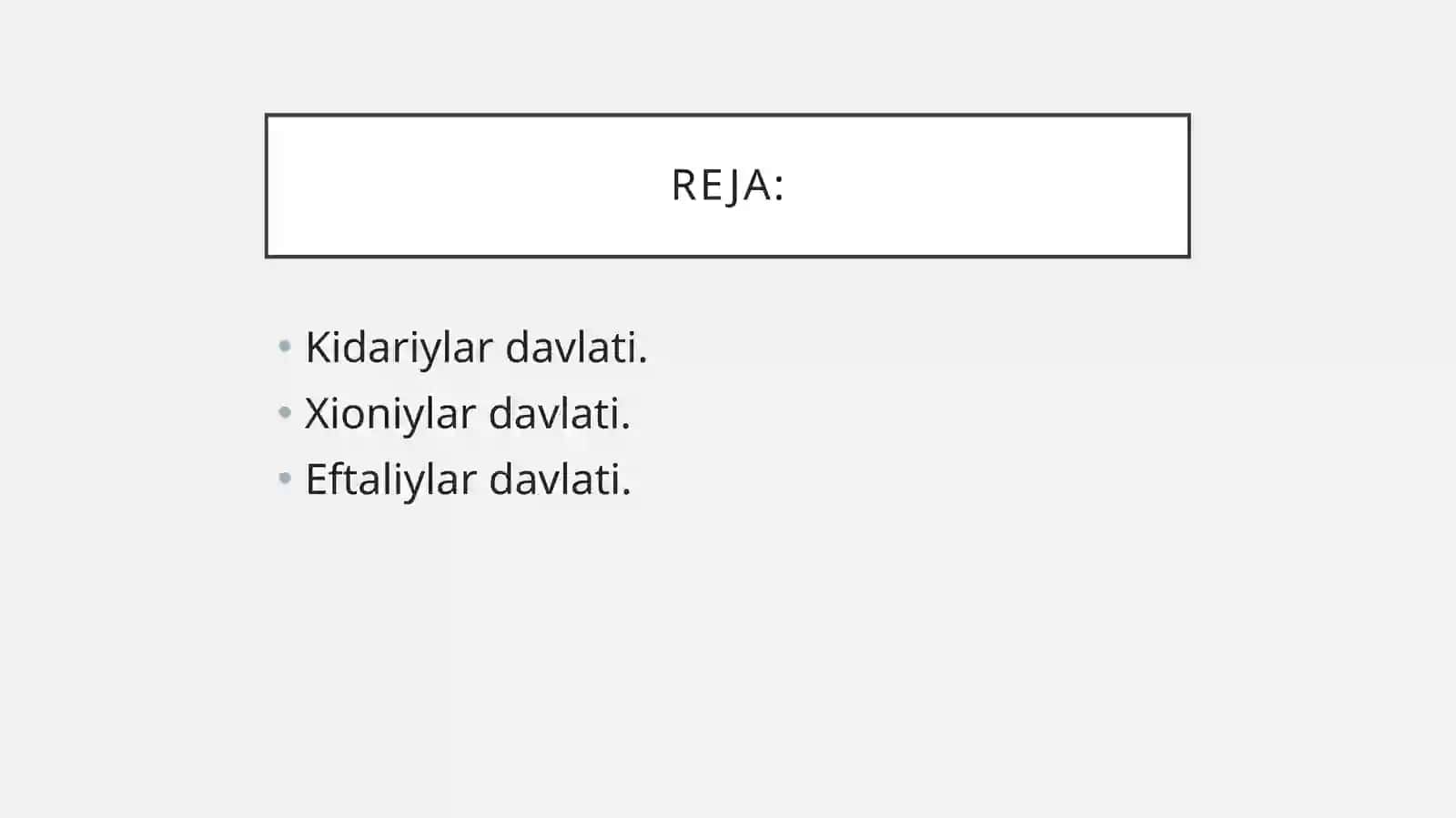 Xioniylar, kidariylar, eftaliylar davlatlari 2