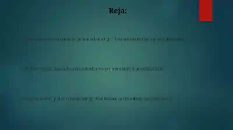 Ruxorganik birikmalar polimerlanish reaksiyalarida initsiator va katalizator sifatida ishlatilishi 2