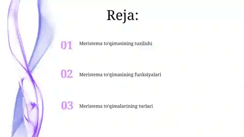 Oʻsimliklarda hosil qiluvchi toʻqimaning tuzilishi va vazifalari 2
