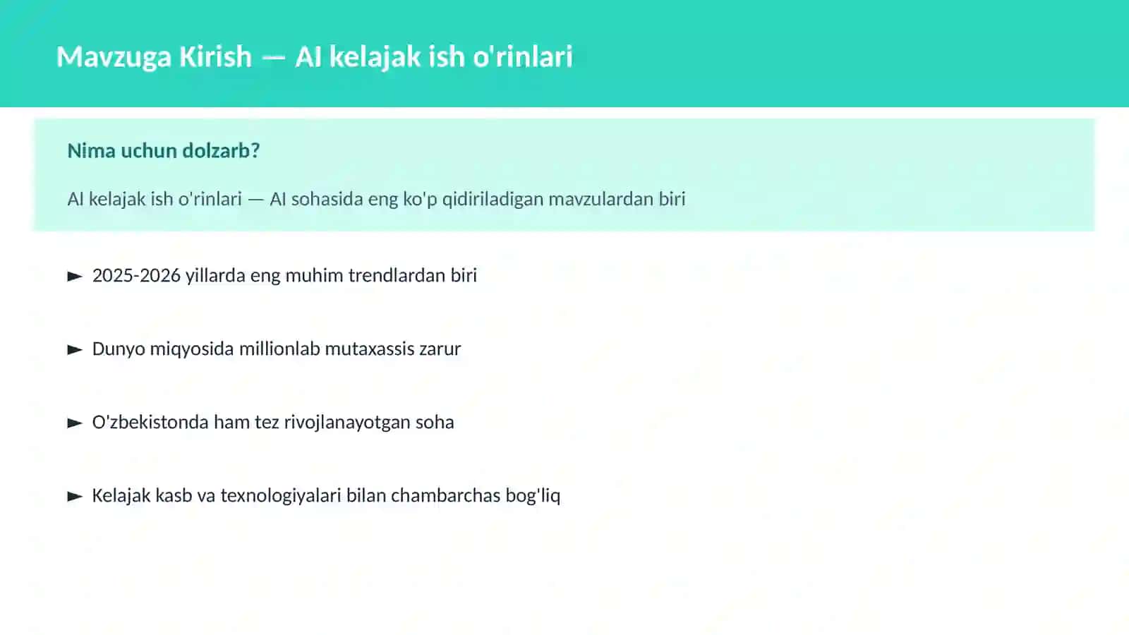 AI AMALIY SOHALARDA 2