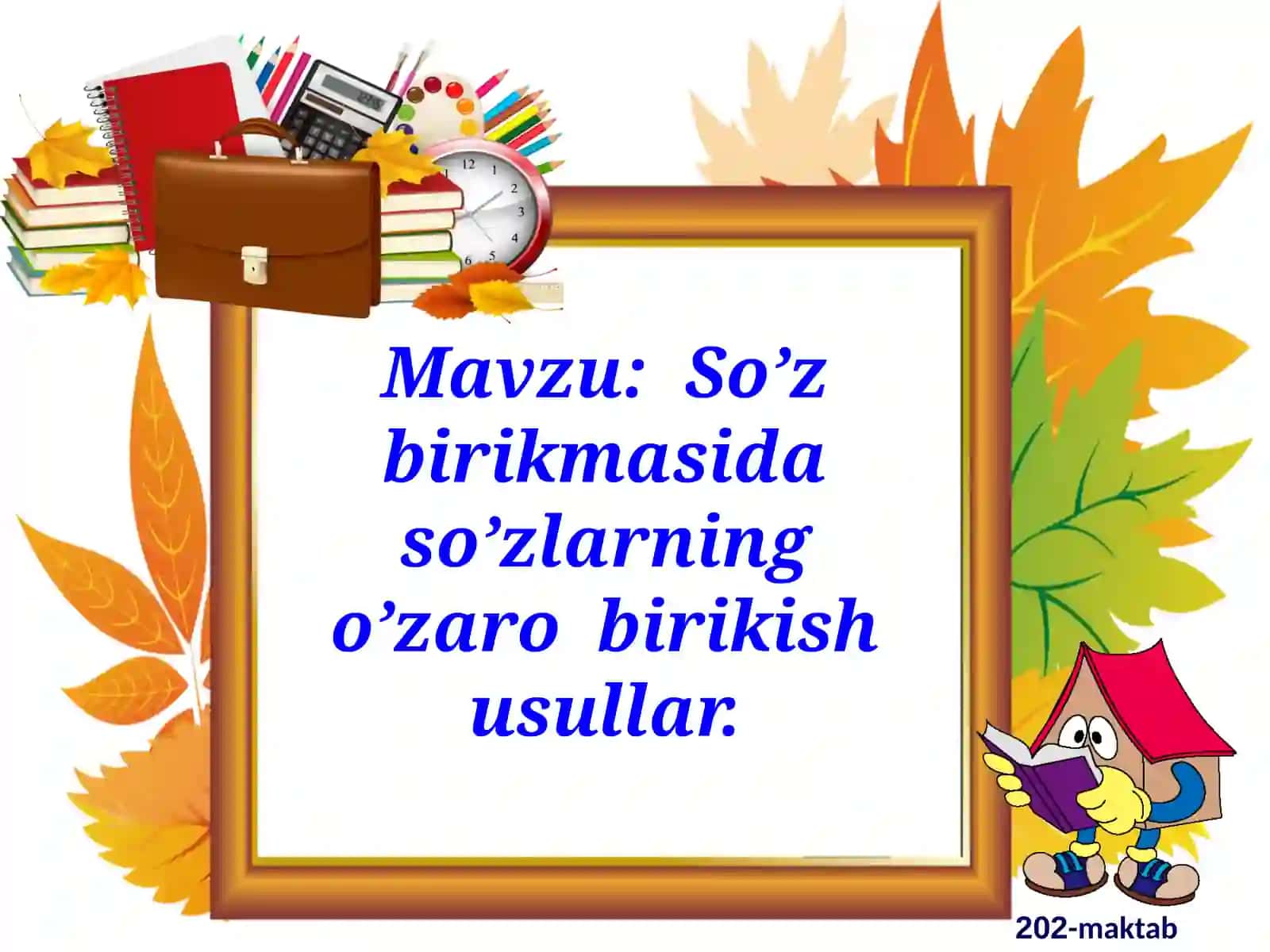 So’z birikmasida so’zlarning o’zaro birikish usullari 2