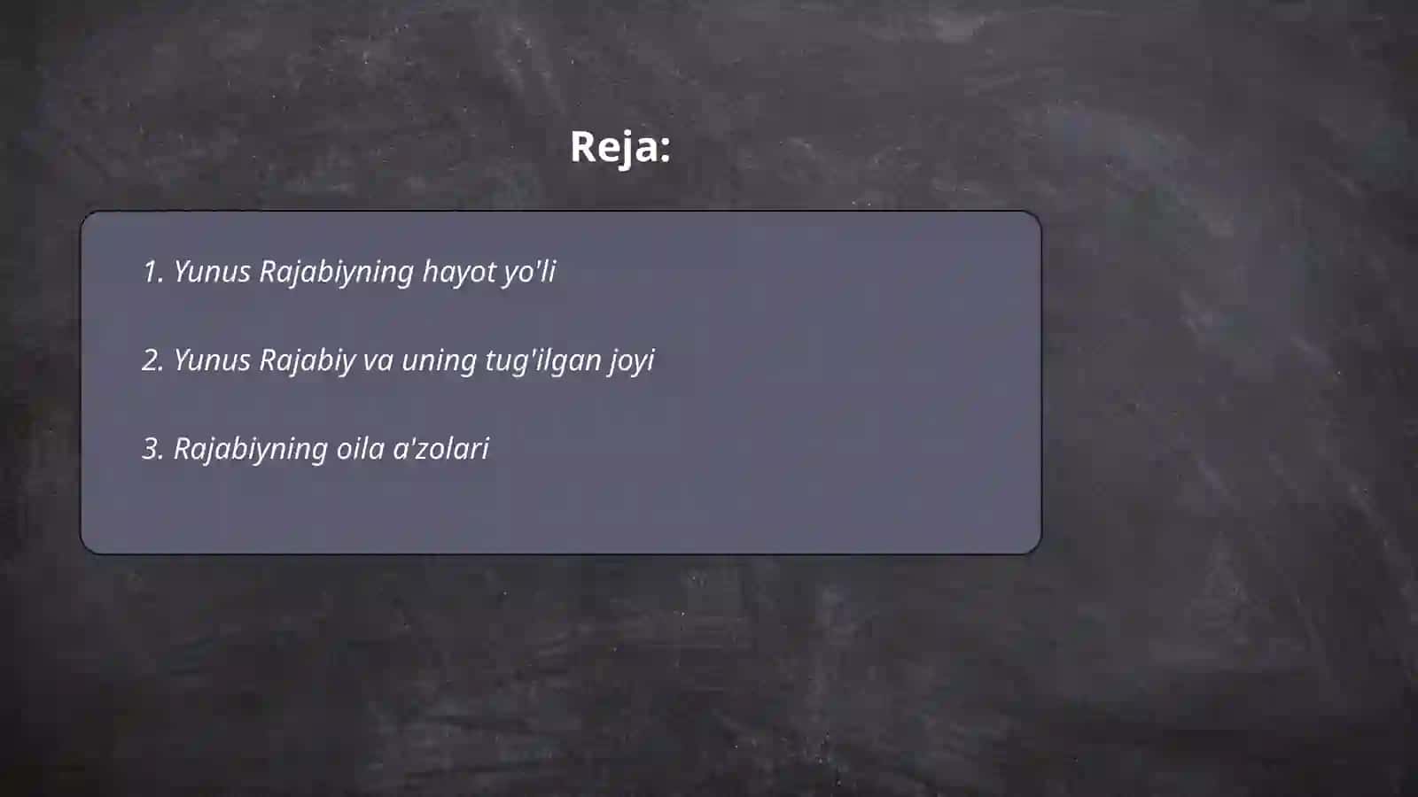 Yunus Rajabiy hayoti va Ijodi 2