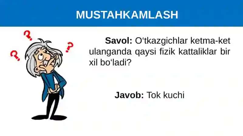 MASALALAR YECHISH. FIZIKA 2
