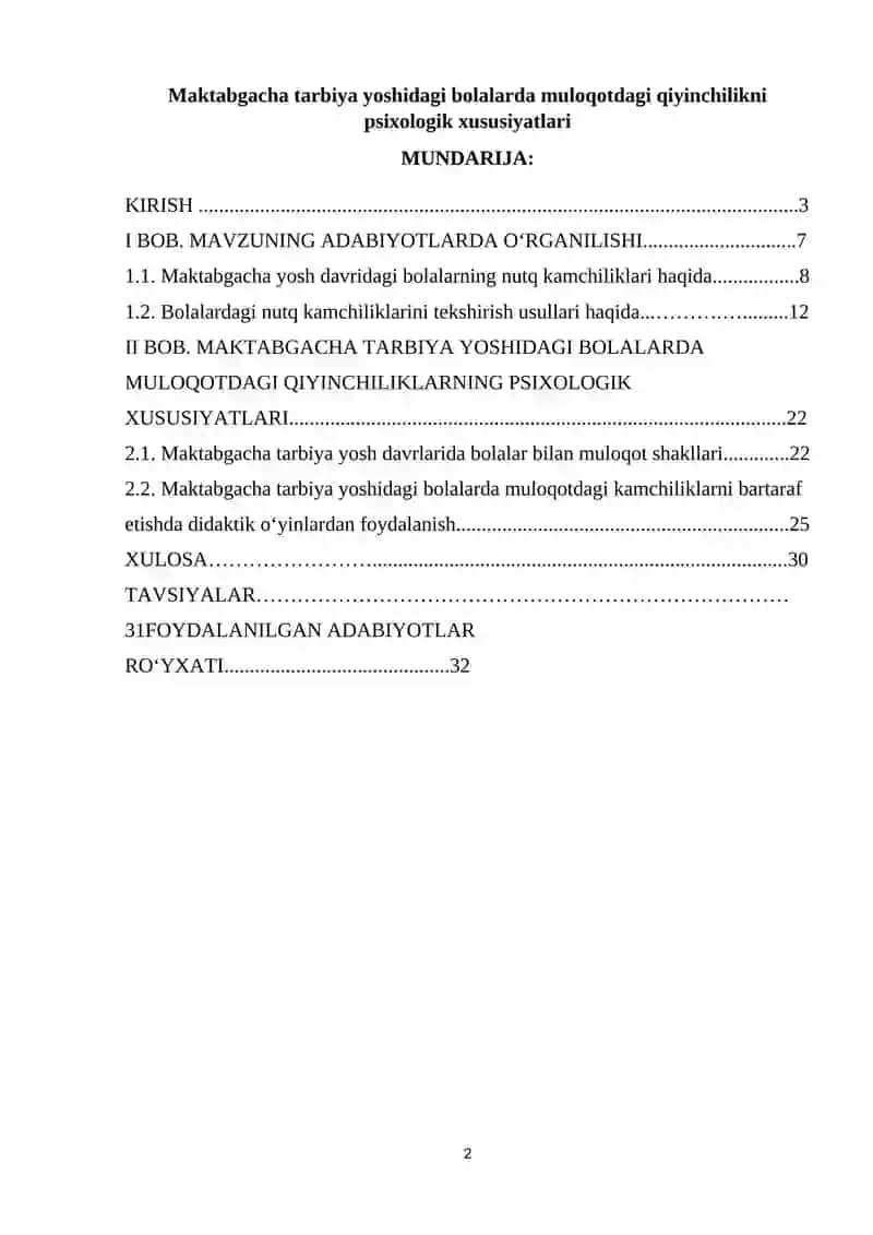 Maktabgacha tarbiya yoshidagi bolalarda muloqotdagi qiyinchilikni psixologik xususiyatlari 2