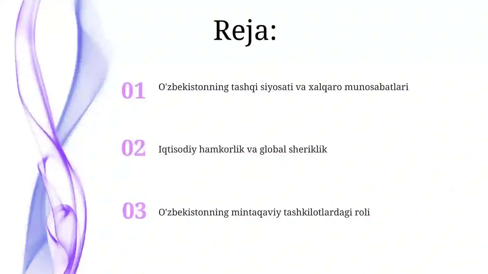 O'zbekiston va Jahon hamjamiyati 2