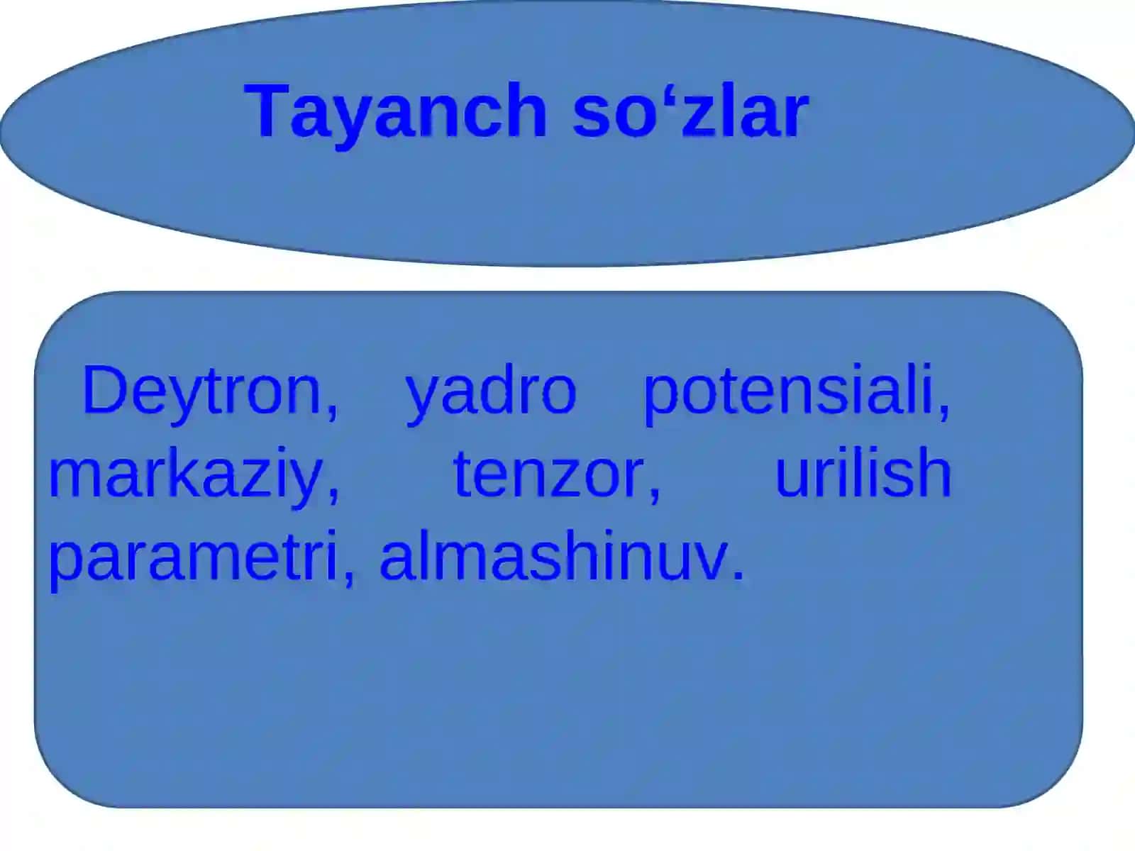 Yadro kuchlarining umumiy tavsifi va xususiyatlari 2