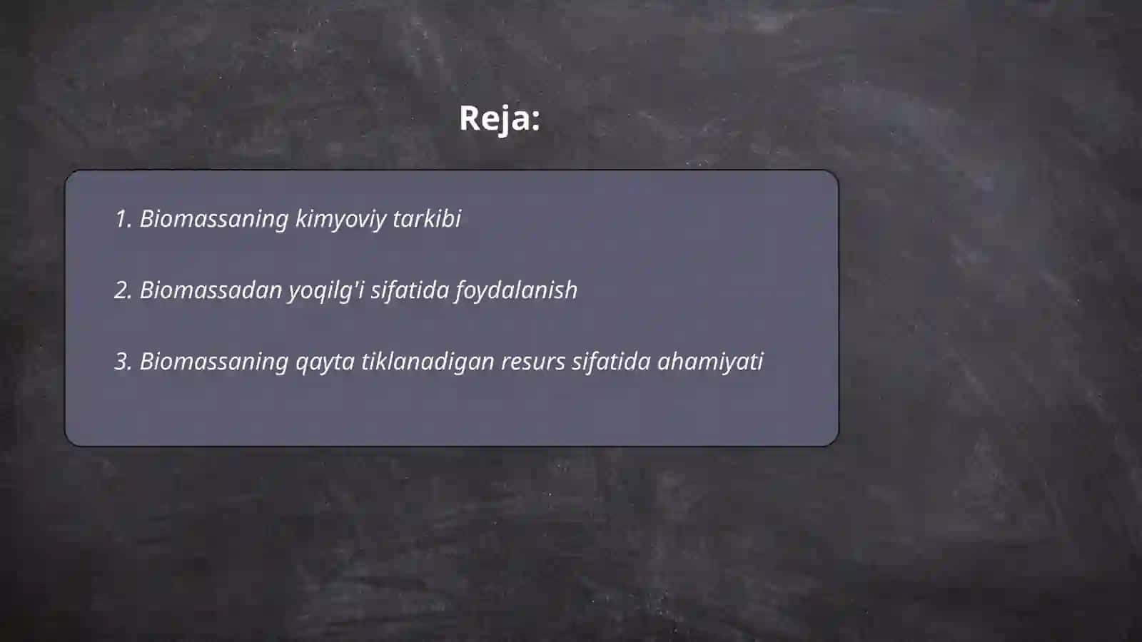Biomassadan yoqilg'i va energiya olish usullari va jarayonlari 2