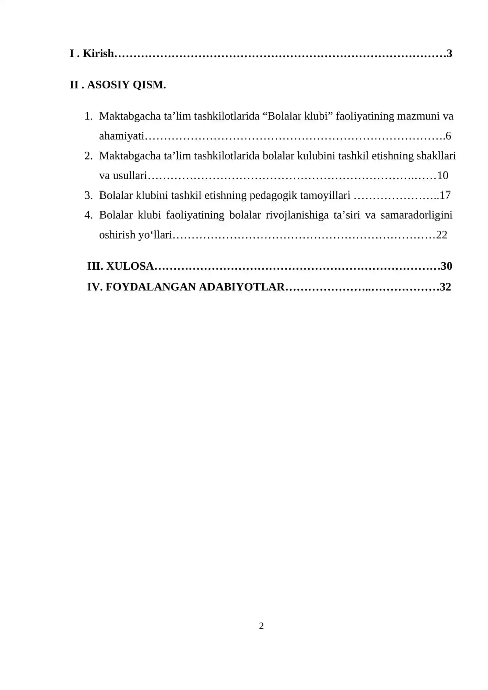 MAKTABGACHA TALIM TASHKILOTLARIDA "BOLALAR KLUBI" FAOLIYATINI TASHKIL ETISHNING PEDAGOGIK ASOSLARI 2