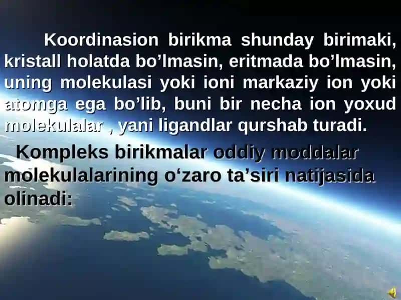 Koordinasion birikmalar 2