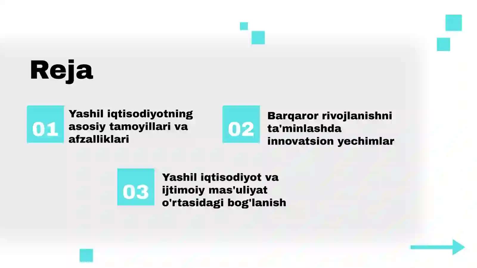 Yashil iqtisodiyot barqaror rivojlanishining yangi vektori 2