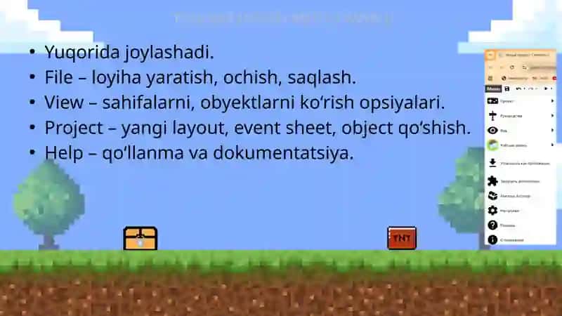 Construct 3 interfeysi haqida to‘liq ma’lumot 2