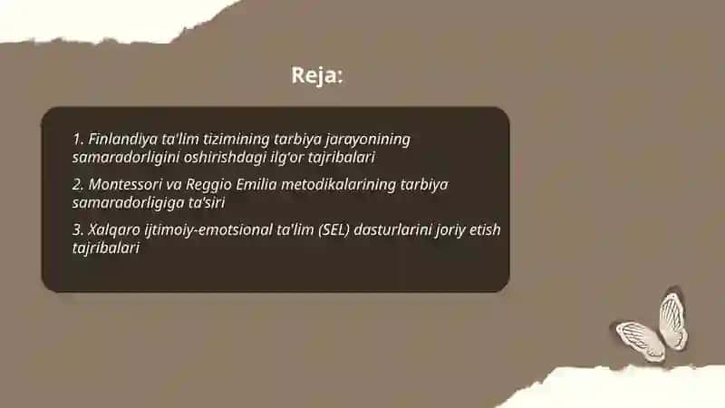 Tarbiya jarayonining samaradorligini oshirishda ilgʻor xorijiy tajribalar 2