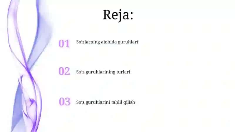 Alohida guruh soʻzlar va ularning turlari 2