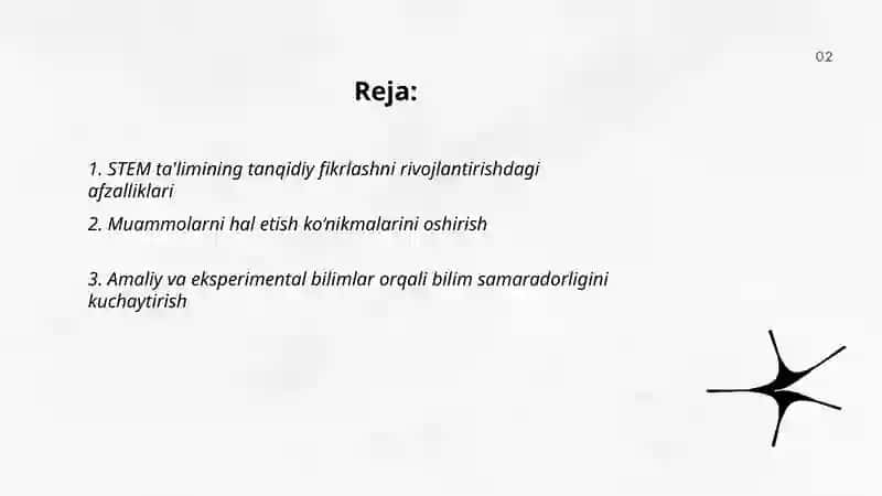 STEM talimotining afzalliklari haqida 2