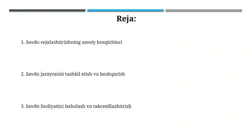 Tergovni rejalashtirish va tashkil etish 2