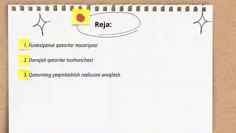Funksiyanal qatorlar 2