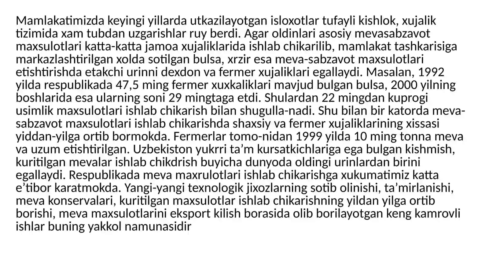 Meva tuzilishi turlari. Urug` tuzilishi va tiplari 2