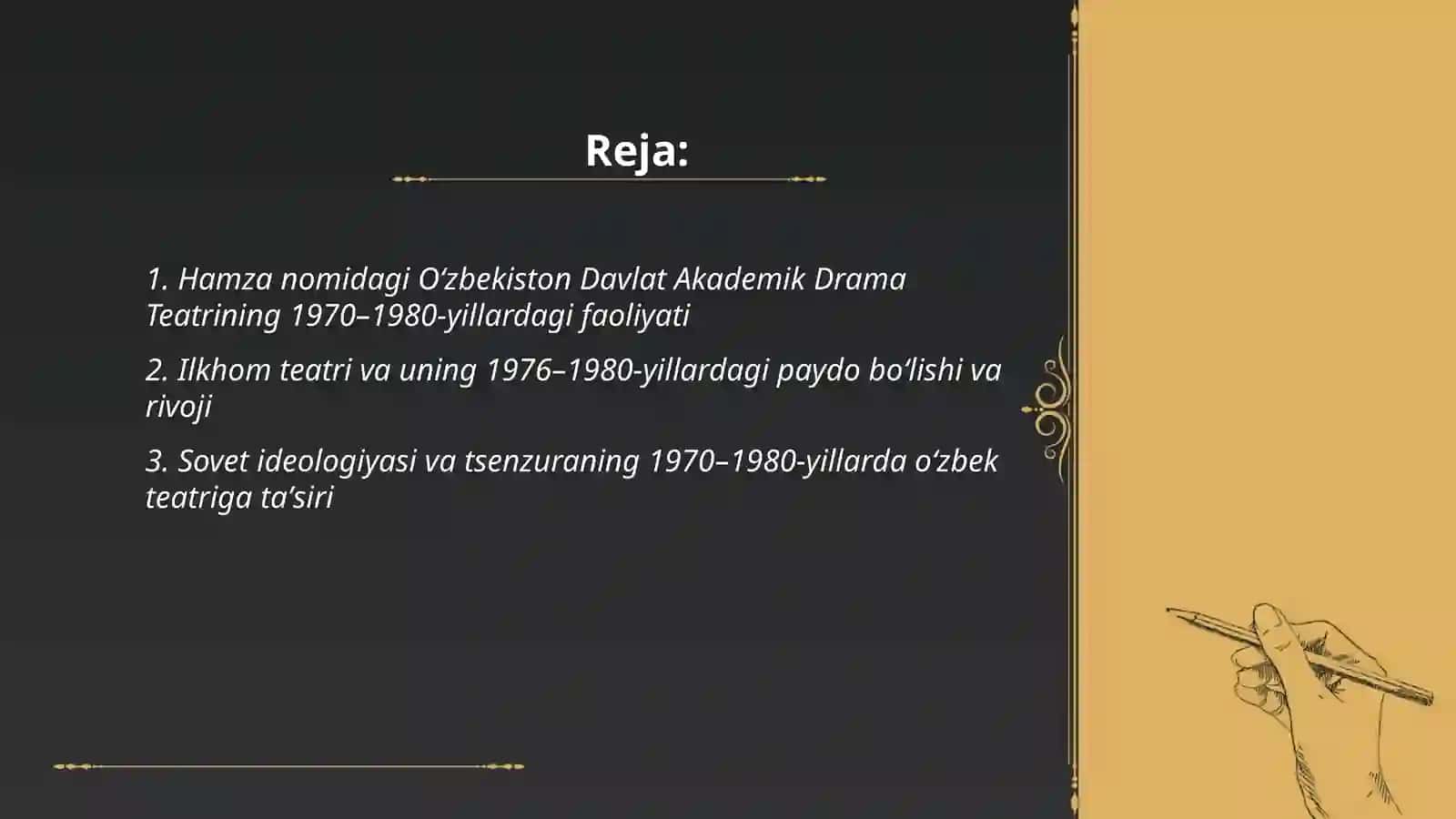 Hamza nomidagi Oʻzbekiston Davlat Akademik Drama Teatrining 1970–1980‑yillardagi faoliyati 2