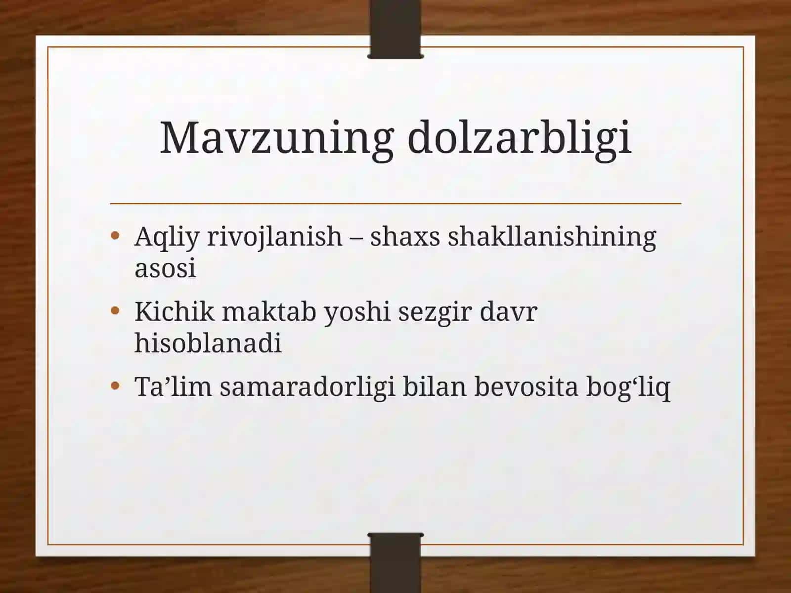 AQLIY RIVOJLANISHNING ASOSIY BOSQICHLARI 2