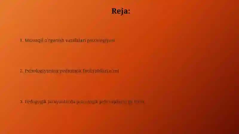 13- mustaqil ta'lim topshirig'i:Pedagog faoliyatidapsixologiyaningo'rni 2