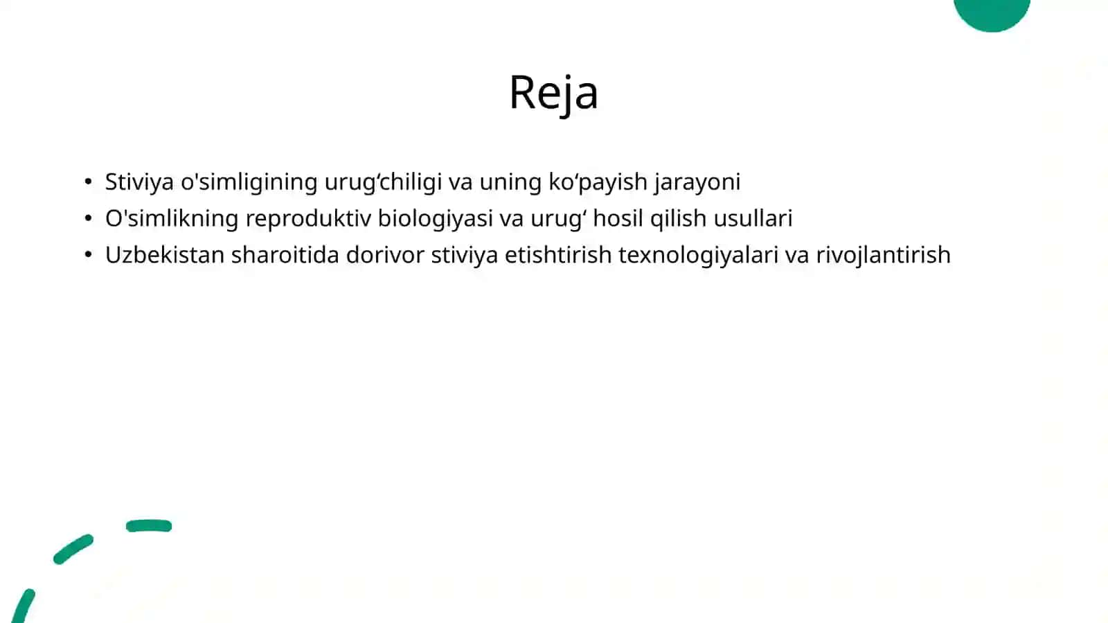 Stiviyao'simligining urug‘chiligi 2