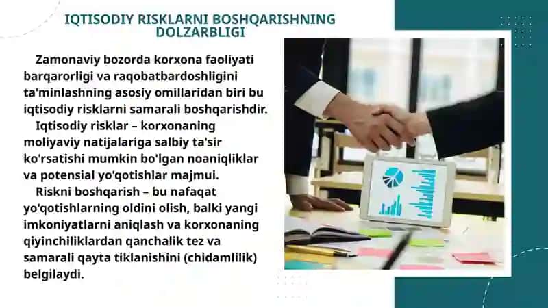 Iqtisodiy Risklarni Boshqarishning Dolzarbliği 2