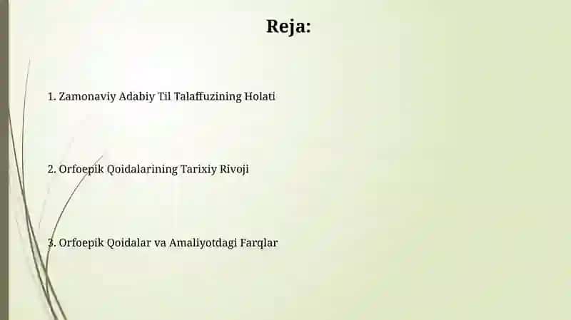 Orfoepiya qoyidalari va adabiy talaffuzning bugungi holati 2