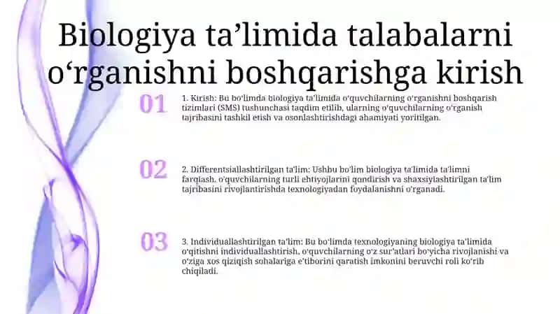 Biologiya OʻQitishda OʻQuvchilarning OʻQuv Bilish Faoliyatini Tashkil Etish Va Boshqarish YoʻLlari 2