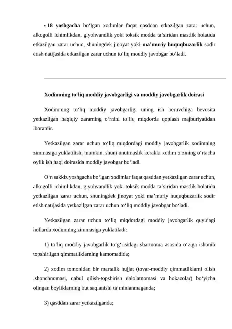 Moddiy Zarar Etish 2