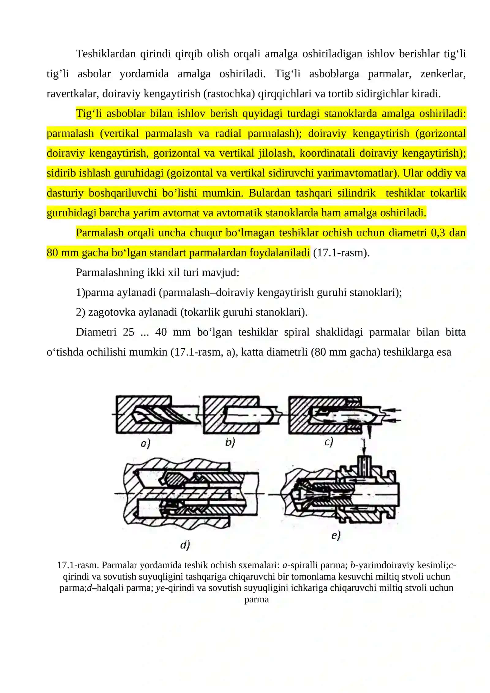 Ichki silindrik yuzalarga ishlov berish usullari 2