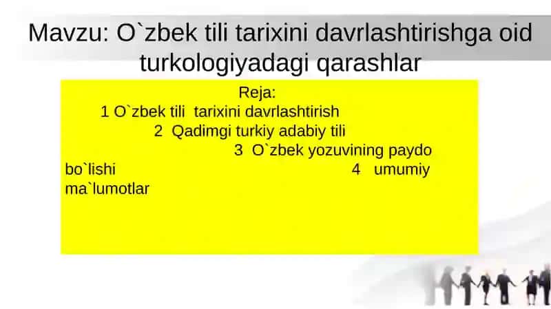O`zbek tili tarixini davrlashtirishga oid turkologiyadagi qarashlar 2
