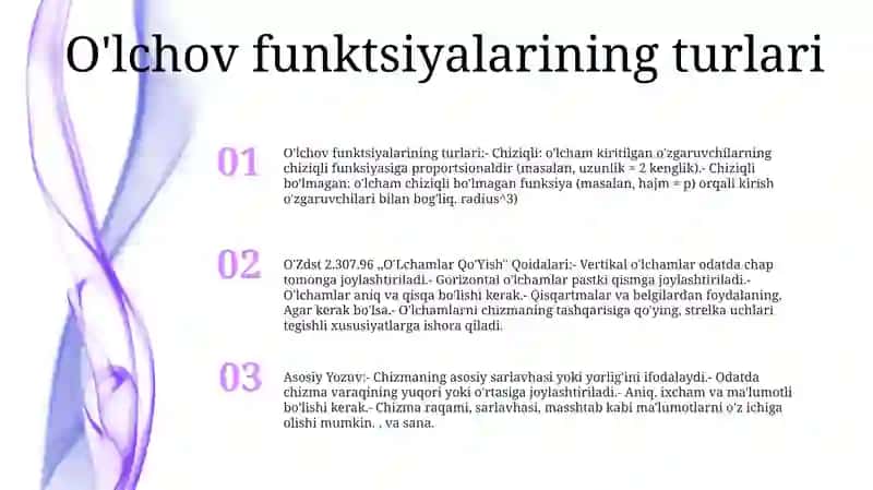 O‘Zdst 2.307.96,,O‘Lchamlar Qo‘Yish'' Qoidalari 2