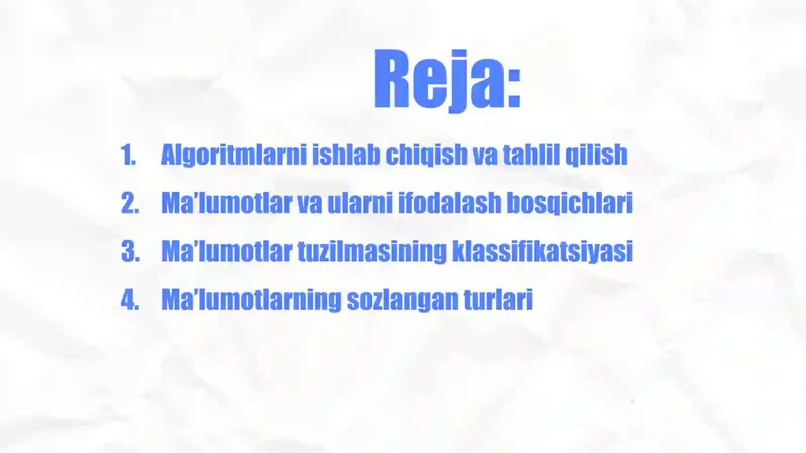 Ma’lumotabstrakttuzilmalari 2