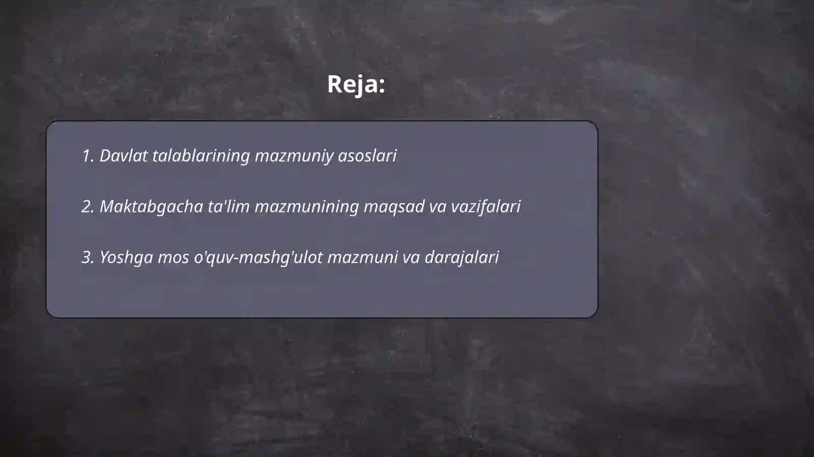 Davlat talablarida maktabgacha ta'lim-tarbiyaning mazmuni 2