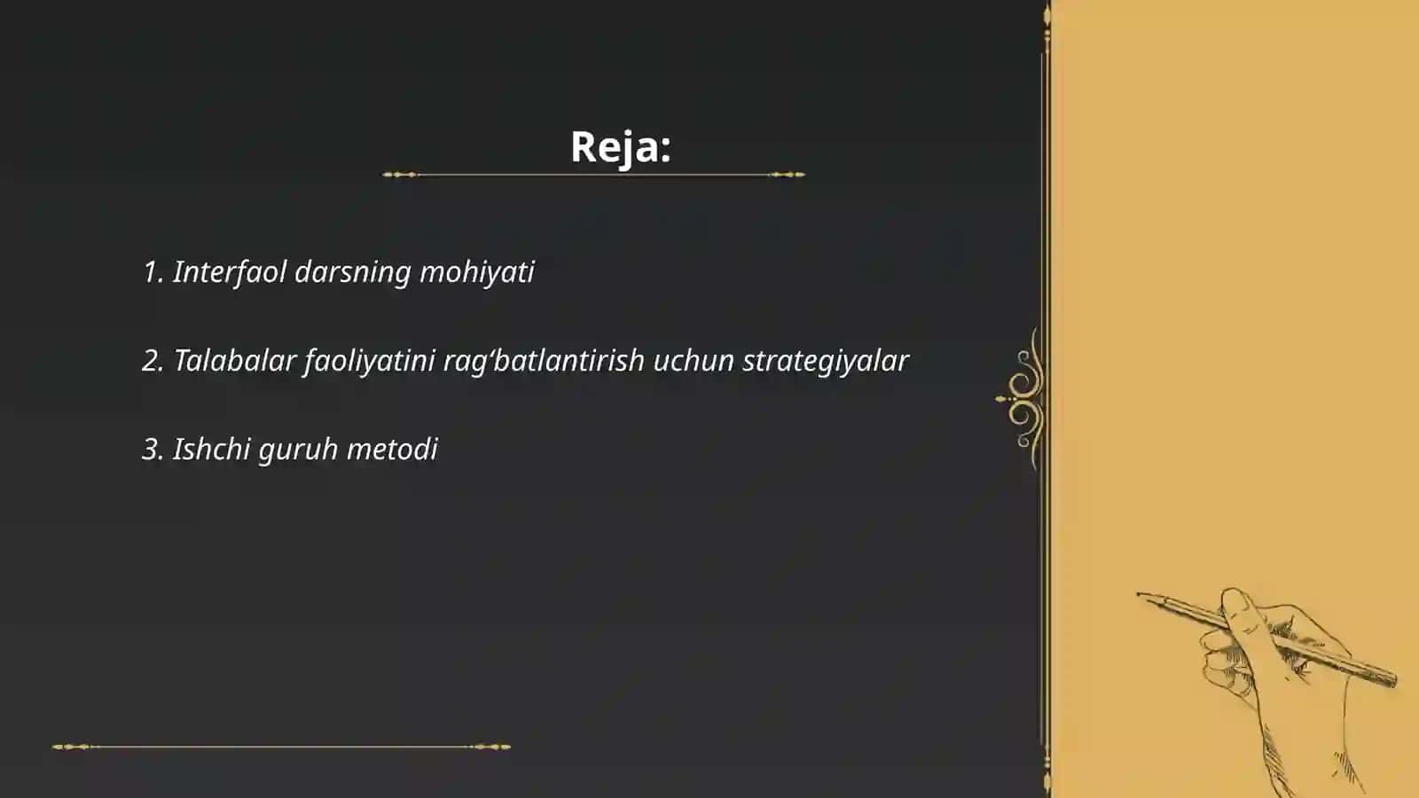 Ta'limda interfaol metodlarni qóllash texnologiyalari 2