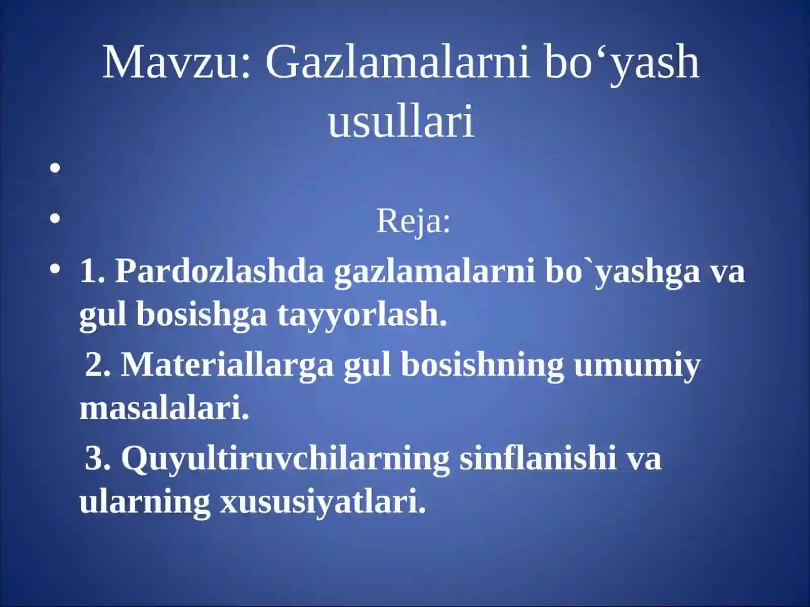 Badiy bezash fanidan tayyorlagan MUSTAQIL ISHI 2