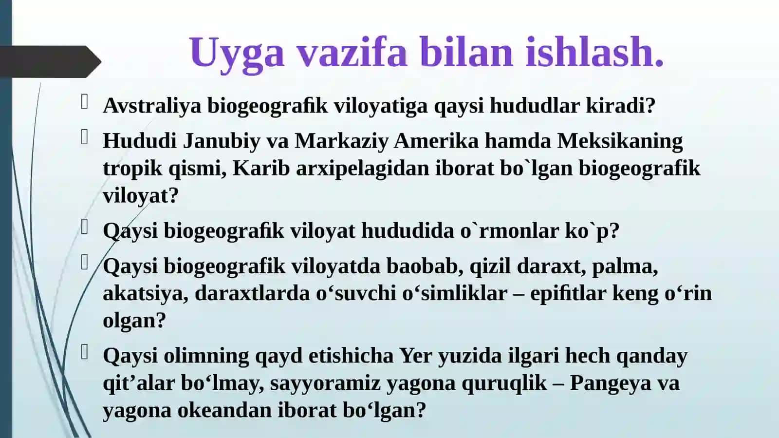 Evolutsion o‘zgarishlarning tiplari 2