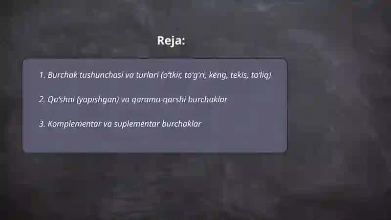 Geometrik shakllarning burchaklari 2