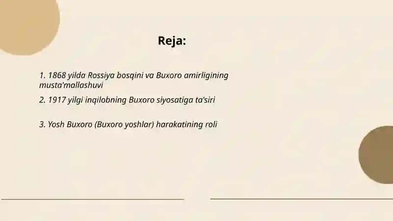 Buxoro amirligining tugatilishi 2