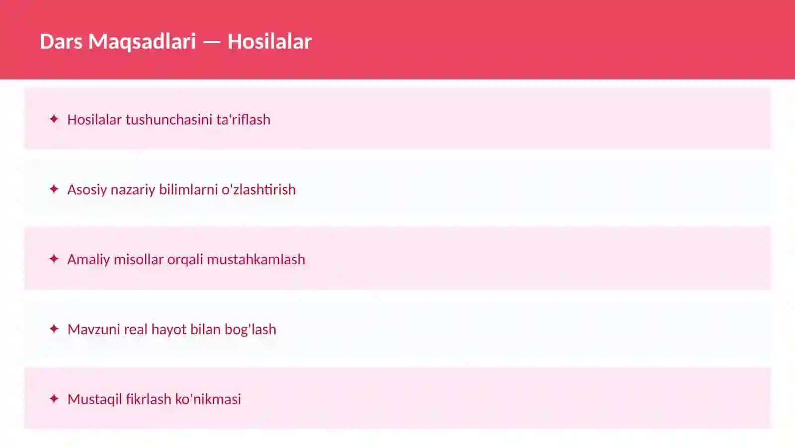 Matematika Dars Ishlanmasi 2