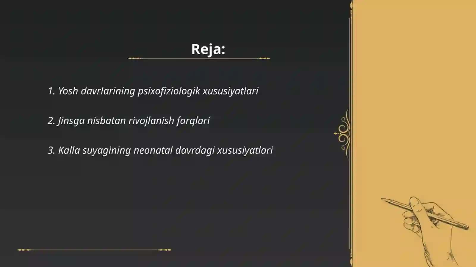 Kalla suyagining yosh va jinsga nisbatan xususiyatlari,rivojlanish nuqsonlari 2