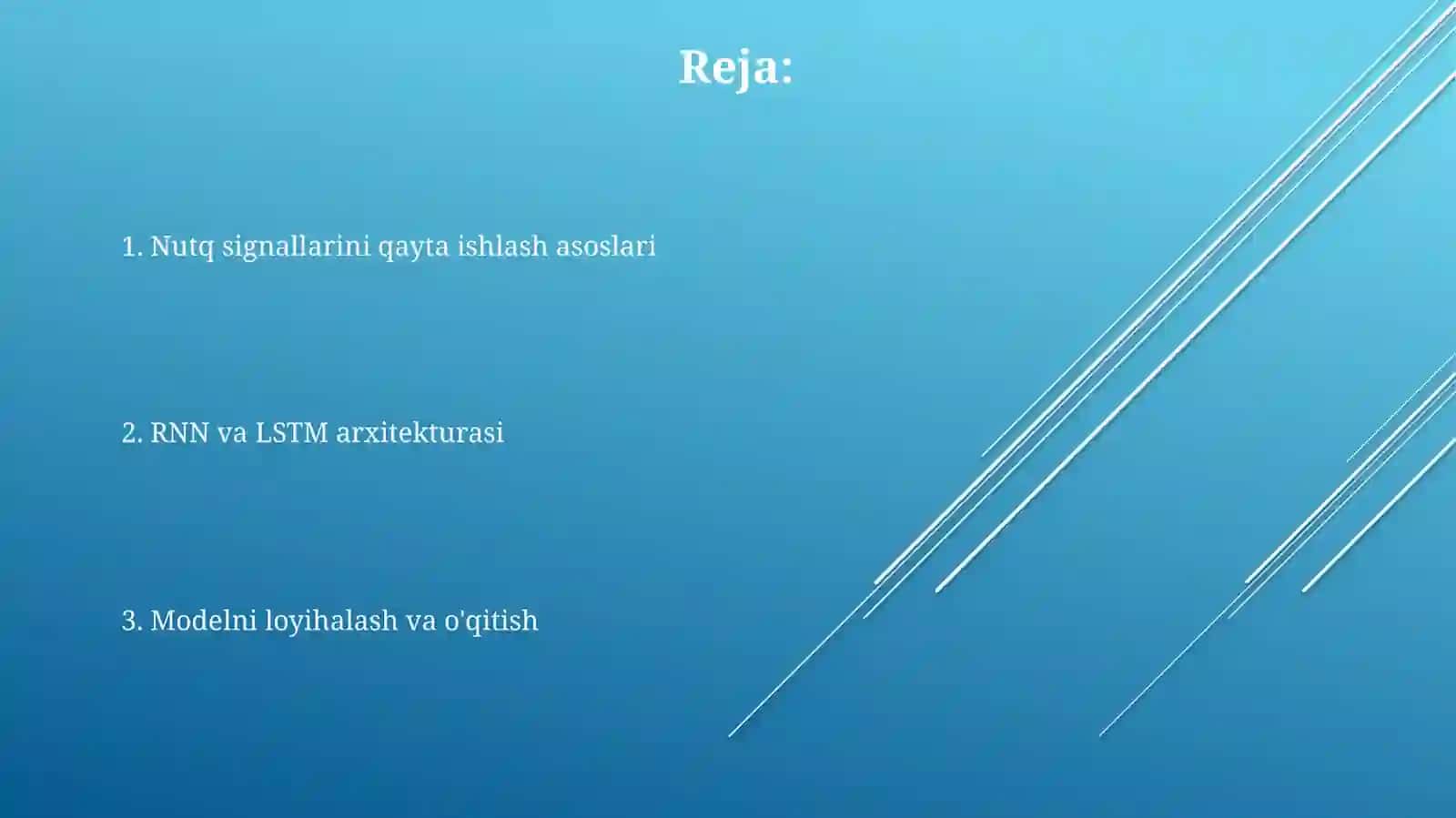 RNNasosidanutqnimatngaaylantiruvchimodelyaratish(speech-to-text) 2