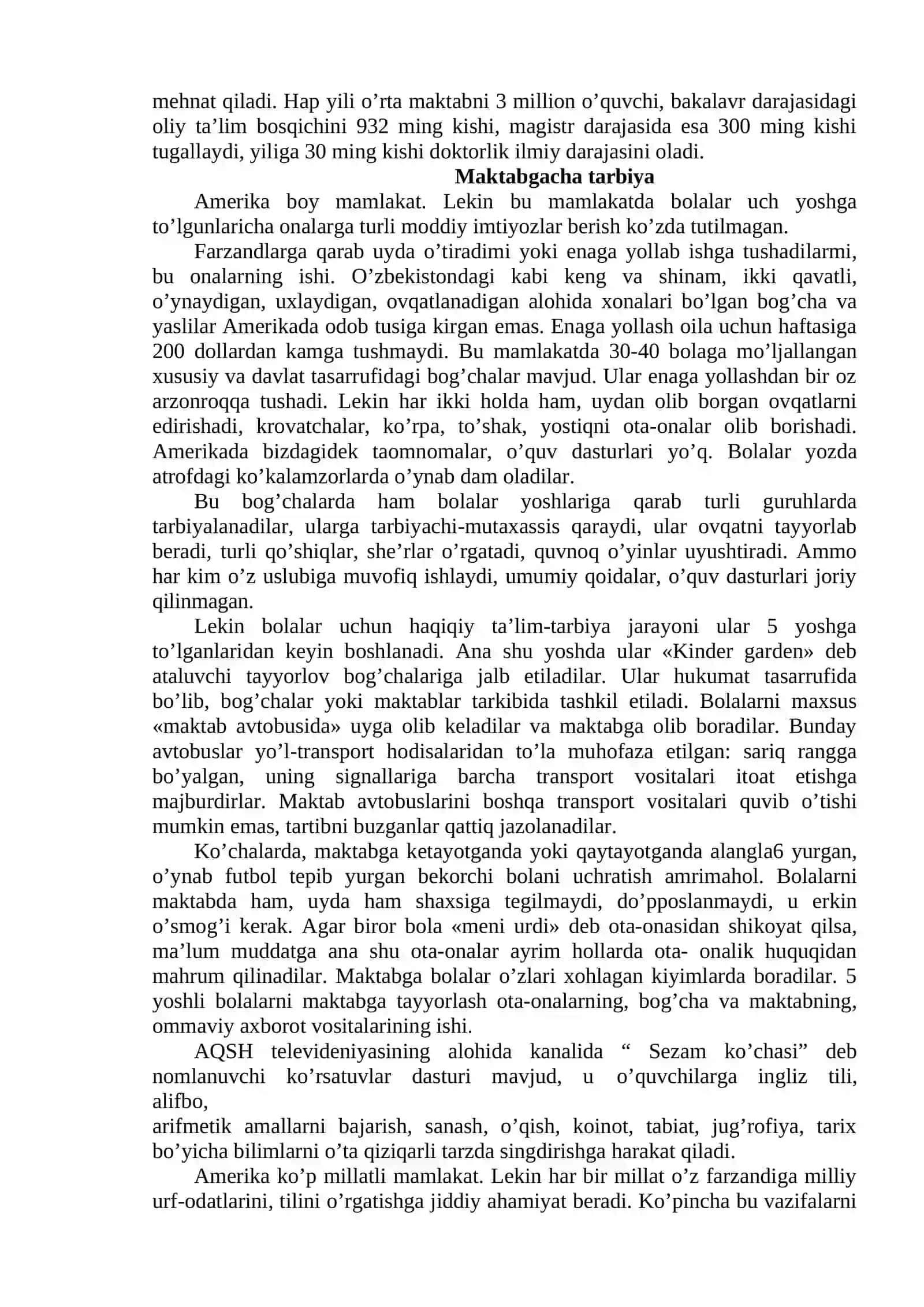 Rivojlangan mamlakatlarda ta’lim-tarbiya tizimi va qiyosiy tahlil 2
