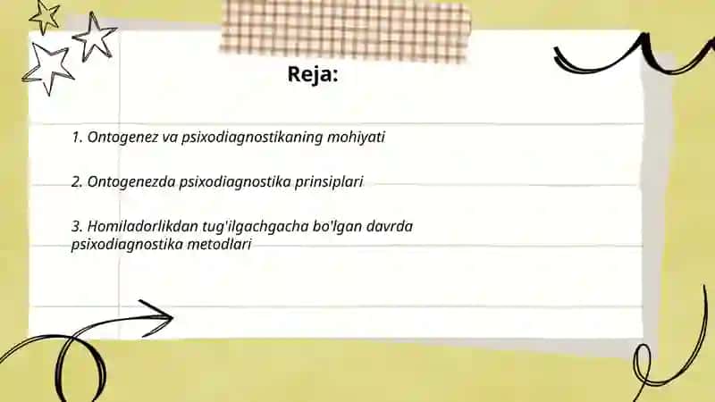Ontogenezda psixodiagnostika metodlaridan foydalanish 2