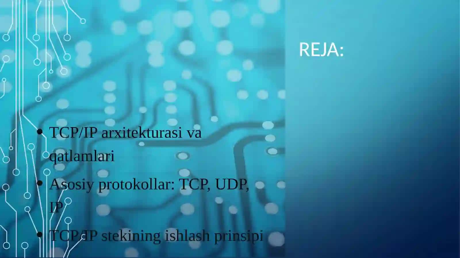 Tcpip protokollar steki haqida umumiy tushuncha 2
